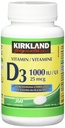 Kirkland Signature Vitamín D3 1000 IU, 360 tabliet