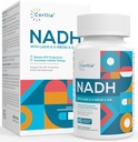 NADH + CoQ10 + D- Ribose Supplement, Enhance NAD+ Supplement for Energy , Únava , 60 kapsúl