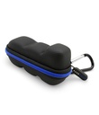 CASEMATIX Astma Inhaler Travel Caseyard a Clip-on Keychain Carabineer, zahŕňa iba inhalátor držiaka, čierny