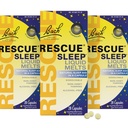 Rescue Bach Sleep Liquid Melts, Natural Orange Vanilla Flavor, Natural Sleep Aid, Relief stresu, Homeopatická kvetinová esencia, Bez melatonínu, non-Alcohol, 3 balenia, 28 gróf