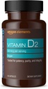 Elements Vitamín D2 2000 IU, Vegan, 65 Kapsule, podporuje silné kosti a Imunitné zdravie, 2 mesiac dodávky (Backaging sa môže líšiť)
