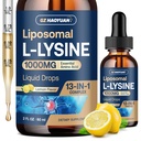 Lipozomálne L-lyzín 1000MG Liquid Drops, 13-in-1 Lyzín Doplnky 