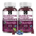 (2 balenia) Quercetin Gummies - Quercetin s hypromelínom 2378 mg - zmes s bazami, Echinacea Purpurea Extract, zinok, vitamín C, D3, K2, komplex podporuje imunitné, kardiovaskulárne a respiračné funkcie