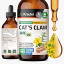 BIO KRAUTER Mačky Claw Tinktúra - Tekuté mačky Claw Herb pre imunitnú podporu - Alkohol a cukor zadarmo - Vegan kvapky 4 Fl.Oz.