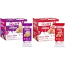Quest Frosted Cookies Dvojbalenie s narodeninovým koláčom 1g Cukor 10g Proteín 2g Net Carbs Gluten Free 8 Počet a jahodový koláč 1g Cukor 10g Proteín 2g Net Carbs Gluten Free 16 Cookies