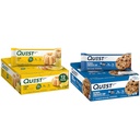 Quest Lemon Cake (12 počet) a ovsené čokoládové Chip (12 počet) vysoký proteín lepidlo bez tyčiniek