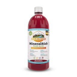 Maximálne živé minerályRich minerály doplnok s aloe - Tekutý zmes vitamínov a stopových minerálov - 32 oz