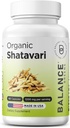 Organic Shatavari 1200mg, 60 Kapsule - Laktačná podpora Vitamíny, Hormonálna rovnováha pre ženy, Asparagus Racemosus Root