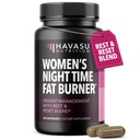 Nočný čas spaľovač tukov pre ženy - Apetite Supressant for Weight Loss - 60 gróf - Bylinný metabolizmus Booster s Melatonin pre podporu spánku - Vegan, non-GMO kapsule - 2 mesiace dodávky