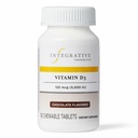 Integratívne terapie Vitamín D3 125 μg - Vitamín D doplnok pre zdravie kostí a imunitnú podporu* - bezlepok a bez mlieka - čokoládové ochutené, 90 žuvacích tabliet (90 porcií)