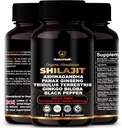 Himalayan Shilajit Kapsule s Ashwagandha, Ginseng, Tribulus, Ginkgo & Black Pepper 
