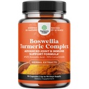 Boswellia extrakt kapsuly s Turmerica - Advanced Immune Health Suplement - Turmerica & Boswellia Serrata Kapsule 500 mg per Slúžiť pre telo Detox & Healthy Joints - 90 Počet
