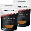 Terrasoul Superfoods Organic Reishi Mushrom Powder (4:1 Extract), 11 Oz (2 pack) - Immune Posilnenie 