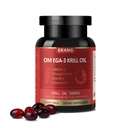 Antarktída Krill Oil 500 mg, Fosfolipid-Bound Omega-3, EPA, DHA, a astaxantín - Ľahko Absorbovaný - podporuje mozog, srdce, a spoločné zdravie - non-GMO, Gluten-free, 30 Softgels