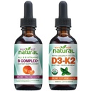 Prečo nie prírodný vitamín B komplex a organické vitamín D3K2 kvapalné kvapky