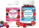 Lunakai USA Made D3+K2 with Calcium & Magnézium Glycinate + L-theanine Gummies Bundle 