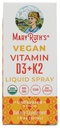 Organický vitamín D3 Plus K2 sprej Mary Ruth, 1 FZ