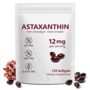 Astaxantín 12mg, 120 Softgels, 4-mesačná zásoba, Premium Astaxantin Antioxidant Doplnky s antioxidačným účinkom, podporuje oči, Immune, kĺb, zdravie kože, vnútorné cirkulácie