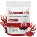 Astaxantín 12mg, 120 Softgels, Premium Astaxantin Antioxidant Supplements with Antioxidant Activity, Supports Eye, Skin Health, Immune, Internal Circulation