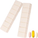 2Pack týždenné pilulky Organizátor,extra veľké 7 dní pilulky Prípady cestovať denne pilulky Box pre rybí olej, kalcium tablety doplnky a iné vitamín pilulky