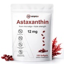 Premium Astaxantin 12mg Antioxidant Supplement with Vitamin E 
