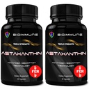 BioImmune 2 balenie Trojitá sila AstaQuilTM Astaxantín 12mg Zvýšená absorpcia, 120 Softgels w/Organic Coconut Oil. Silný antioxidant pre oko, zdravie kĺbov a srdca