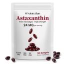 O NATURE . ZIRÁN Astaxantín doplnky 24 mg, Antioxidanty doplnok, Podpora pre oko &Joint &Skin zdravie 