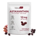 Daiasns Astaxantín 12mg, Astaxantín Antioxidant Doplnky podporuje oči, kĺb, vnútorné cirkulácie a zdravie kože - non-GMO,120 Softgels - 4 Mesiac dodávky