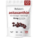 Belano je Astaxantín 12mg, Astaxantín Softgels, Premium Astaxantin Antioxidant Supplement 