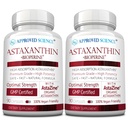 Schválená veda® Astaxantín 12 mg - Extra sila Antioxidant - Podporuje srdce, oči, koža - 180 Vegánskych kapsúl - 6 mesiacov