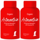 Advanced Bionetix 2 balenie Triple Sila AstaQuilTM Astaxantín 12 mg High Biodostupnosť Formula, 120 Softgels Organic Coconut Oil for Enhanced Absorbtion. Výkonný antioxidant očné kĺb srdce zdravie