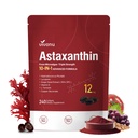 VivoNu Astaxantin 12mg Doplnky, 240 Softgels, Fresh Hematococcus Pluvialis 10 in 1 Astaxantin Antioxidant Supplements, Supports Eye, Skin, Joint, Brain, Heart & Immune System Health