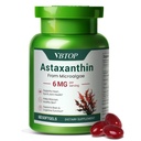 Astaxantín 6 mg, Premium astaxantin Supplement with antioxidant Activity, Supports Eye, Skin, Joint, and Immune System Health. Čerstvé mikrorias Zdroj, Non-GMO, Gluten-Free - 60 softgels