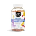 365 podľa Celopotravinárskeho trhu, Omega-3 Detská Gummy, Prírodná malinová citrónová príchuť, 120 Počet