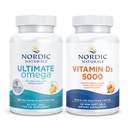 Nordic Naturals Ultimate Cognitive and Bone Density Pack - Ultimate Omega Vitamín D3 1000, Orange