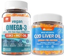 2balenie Vegan Omega 3 Gummy + 2balenie Cod Pečeňový olej Gumies