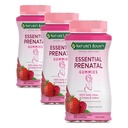 Nature's Bounty Optimal Solutions Essential Prenatal Gummies, Follic Acid and Iodine, Omega 3 and DHA,25 Servings,50 count (Pack of 3)