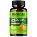 NATURELO Vegetariánska DHA a Omega 3 doplnok z Algae a Chia Seed olej pre srdce, mozog a spoločné zdravie - žiadne ryby, želatína, alebo umelé sladidlá - 60 Gummies