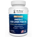 Dr. Berg Omega-3 treska Liver Fish Oil 60 Softgels 