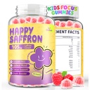 Šafran Gummy pre deti: Zameranie doplnok pre deti s extraktom zo šafranu a Omega-3 draselný - šťastná nálada - Vegan, bez cukru