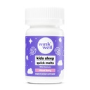 Wink Well Kids Melatonin Chewable Melts-Sleep Aid Chews with Melatonin 1mg- Quick Deep Toddler Sleep Aid, Drug-Fast, Non-Habit-Forming Child Melatonin Rozpustiť tablety- 30 Melty