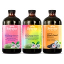 Serene byliny Soursop bitters Liquid, Mixed Berries & Black Seed Triple Bundle 