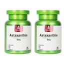 JúlDeer 2 fľaše Astaxantín 6 mg s nikotínamid vitamín E Premium Antioxidant doplnok EGT GSH - pre pokožku, oči, kĺb a imunitný systém Zdravie buniek & Energy