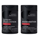 Sports Research® Eye Support - 20mg lutein + 4mg Zeaxantin Vyrobené s lute-Gen® a 6mg Astaxantin Supplement from Iceland Astalif (120 Softgels Each)