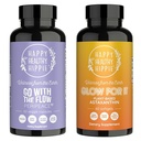 Happy Healthy Hippie Glow for it Astaxantin Supplement & Go with The Flow Perimenopauza Supplements for Women