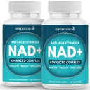 NAD+ Supplement Lipozomal + Resveratrol pre ženy a mužov, astaxantín, CoQ10, alfa kyselina lipová, zelený čaj - 120 grófov