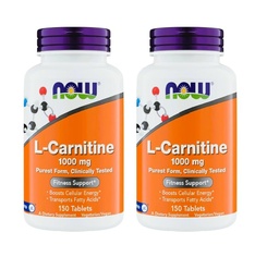 Teraz Foods Doplnky, L-karnitín 1 000 mg, Najčistejšia forma, Karnipur, Aminokyseliny, Fitness Support*, 150 tabliet (Pack of 2)