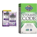 Záhrada života Dr. Formulované probiotiká Mood+ Acidophilus Probiotic Supplement & Vitamín B komplex - Vitamínový kód Raw B komplex - 120 Vegánske kapsuly