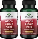 Swanson Alpha Lipoic Acid - Natural Supplement Podpora zdravé hladiny krvného tlaku Už v normálnom rozsahu - Podporuje karbohydrát metabolizmus - (120 kapsuly, 100mg Každý) (2 balenie)