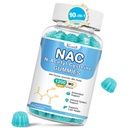 NAC Gummies, NAC Supplement with Milk Thitle, Selenium, B6, B12 - Antioxidant, Immune Support - N Acetyl Cysteine 600 mg per Gummy - Blueberry Ochutené, 60 Cts